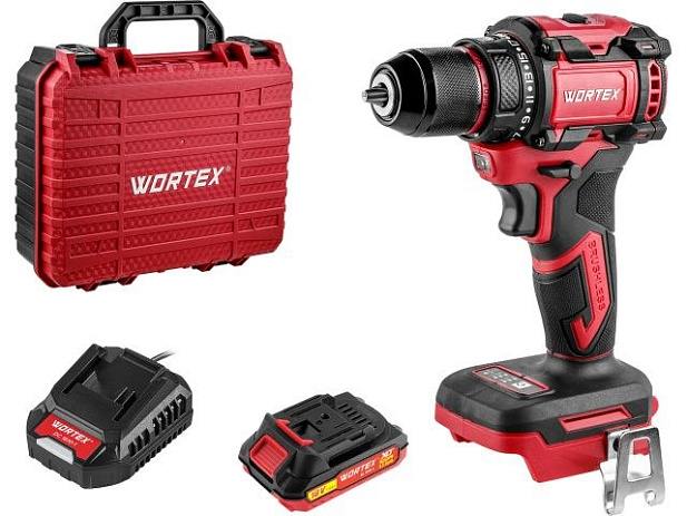 Аккум. дрель-шуруповерт WORTEX BD 2025 DLi в чем. ALL1 XLT БЕСЩЕТ, 18 В, 50 Н*м, 1х1,5 А*ч, БЗП 10 м (шурупы до 9 мм, защита от перегрузки и перегрева, импульсная функция)