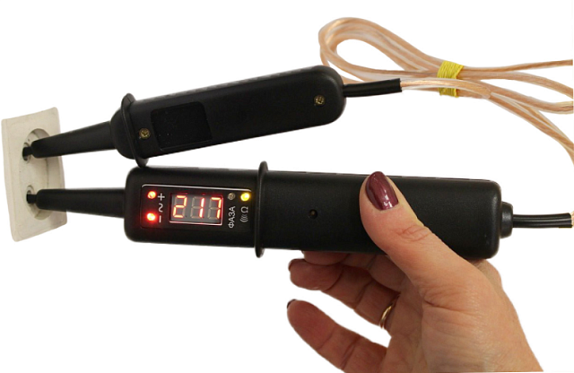 Указатель низкого напряжения цифровой 12-380В УНН ЗПЦ Ф 12-380