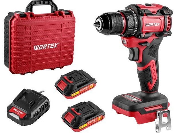 Аккум. дрель-шуруповерт WORTEX BD 2025 DLi в чем. ALL1 XLT БЕСЩЕТ, 18 В, 50 Н*м, 2х1,5 А*ч, БЗП 10 м (шурупы до 9 мм, защита от перегрузки и перегрева, импульсная функция)