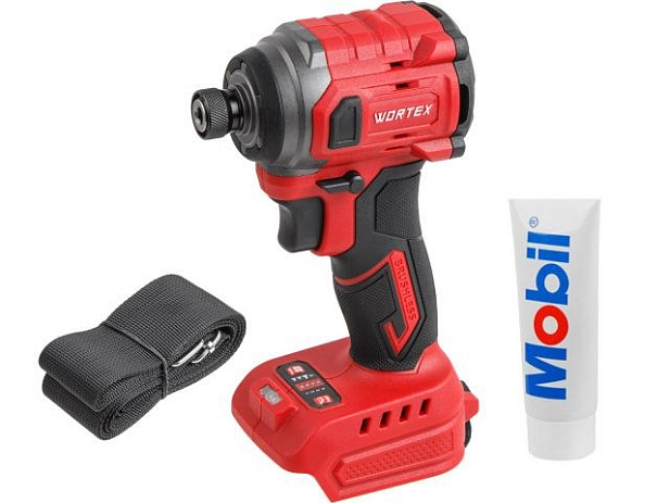Аккум. ударный гайковерт/винтоверт WORTEX CWR 0218 в кор. XLT SOLO БЕСЩЕТ., 18 В, 220 Н*м (внутр. шестигр. 1/4", вес 0,92 кг)