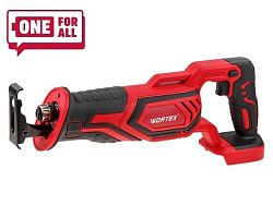 Аккум. сабельная пила WORTEX CSR 1118 E в кор. ALL1 XLT SOLO 18В, дер. 115 мм (18 В, БЕЗ АКБ И ЗУ, дерево до 115 мм, металл до 10 мм, пластик до 90 мм)