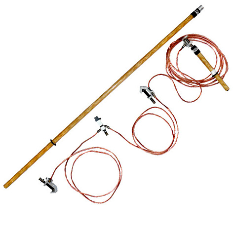 ЗПП–110 Заземление переносное для РУ (3 фазы)с одной съемной штангой (50 мм)