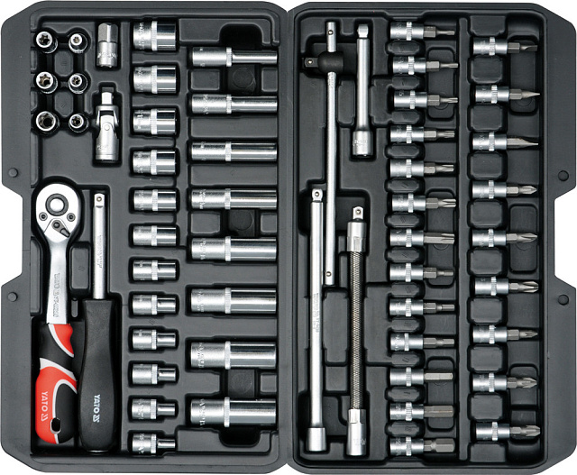 YT-14501 Набор инструмента  1/4″ (56пр.) CrV Yato
