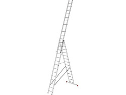 Лестница алюм. 3-х секц. 356/949/376см 3х14 ступ., 21,5кг PRO STARTUL (ST9942-14)