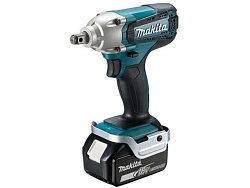 Аккум. ударный гайковерт MAKITA LXT DTW 190 RME в чем. (18.0 В, 2 акк., 4.0 А/ч Li-Ion, посадочн. квадрат 1/2 ", 190 Нм, вес 1.2 кг)