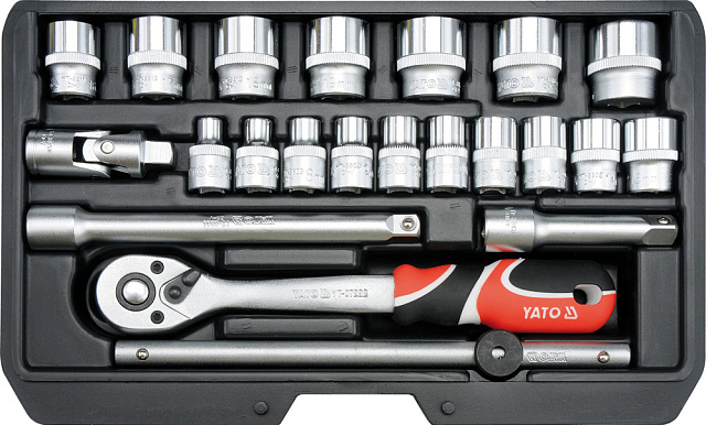 YT-38561 Набор инструмента  3/8″ (22пр.) CrV Yato