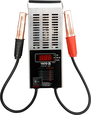 Тестер аккумуляторов цифровой 12V, CCA150-1400A LED «Yato», YT-8311